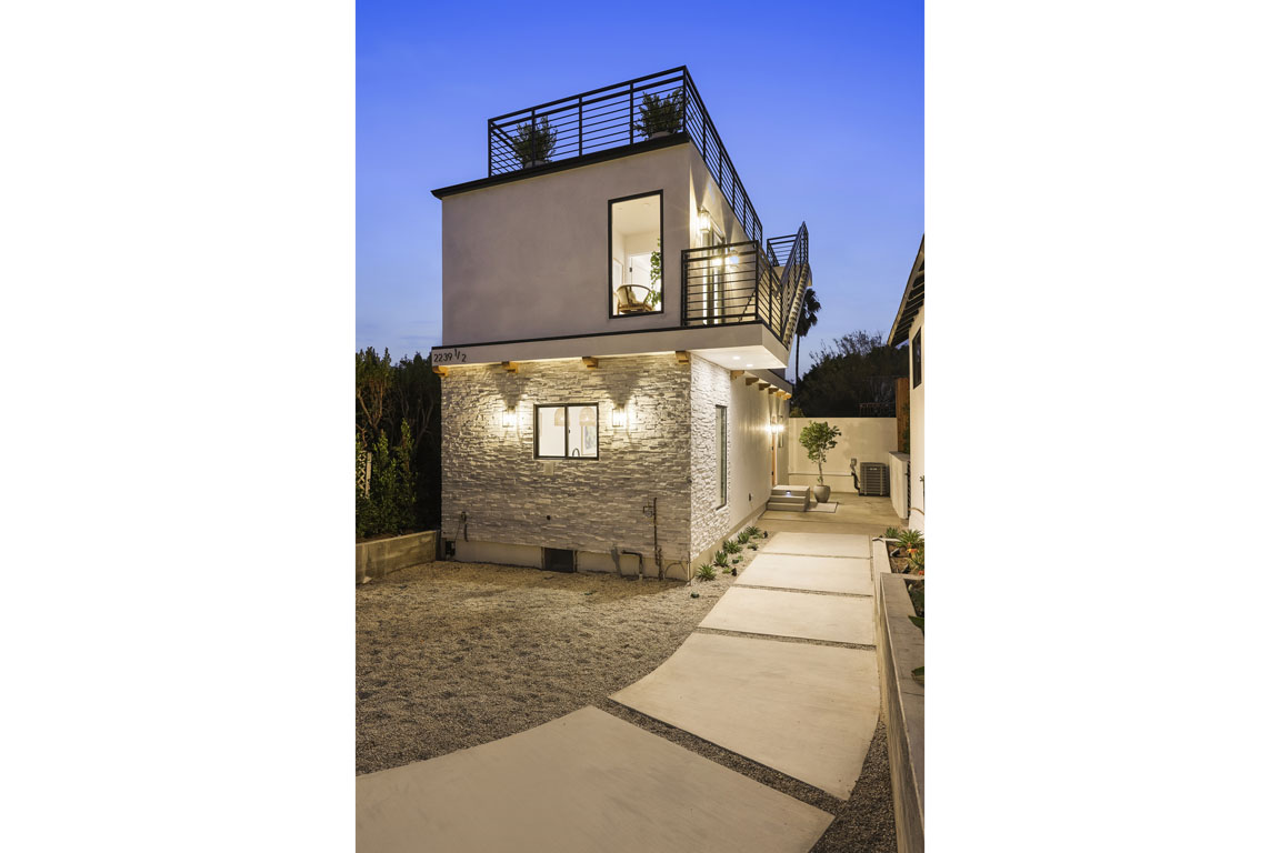 Night_ADU Backyard view